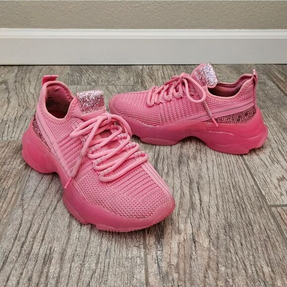 Steve Madden Maxima Sneaker Pink Size 4M - Picture 2 of 14